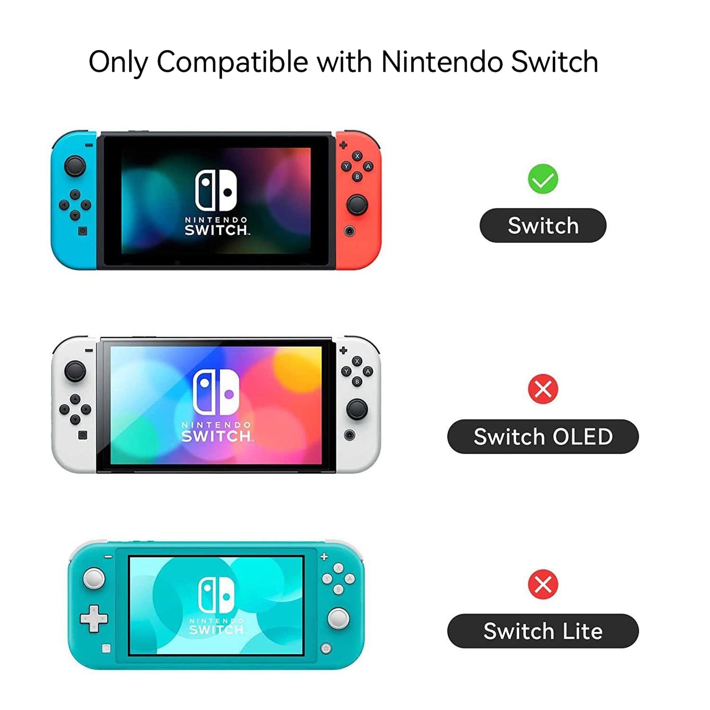 Geekshare Switch Protective Case Slim Cover Case for Switch and Joy Con - Shock-Absorption and Anti-Scratch (Sakura Pink)