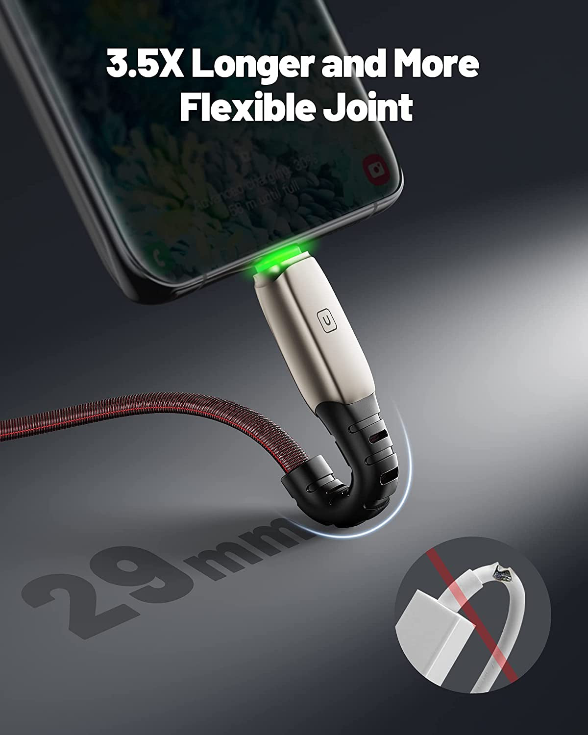 USB Type C Cable, [5 Pack 3.1A] Quick QC3.0 Fast Charging USB C Cable, INIU (1.6+3.3+3.3+6.6+6.6Ft) Nylon Phone Charger USB-C Cables for Samsung Galaxy S20 S10 S9 S8 plus Note 10 9 LG Google Pixel Etc