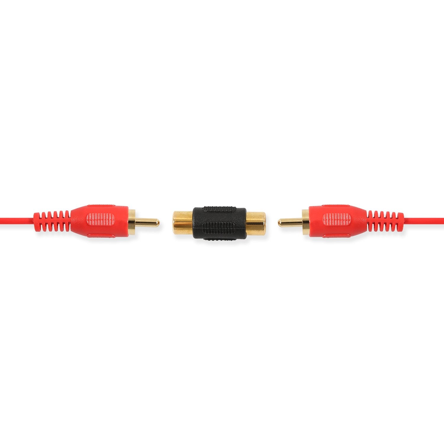ELECTOP 10 Pack RCA Female to Female Coupler Audio Video Gold Adapter, for Phono, Speaker, RCA Cable, Amplifier