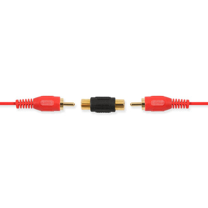 ELECTOP 10 Pack RCA Female to Female Coupler Audio Video Gold Adapter, for Phono, Speaker, RCA Cable, Amplifier
