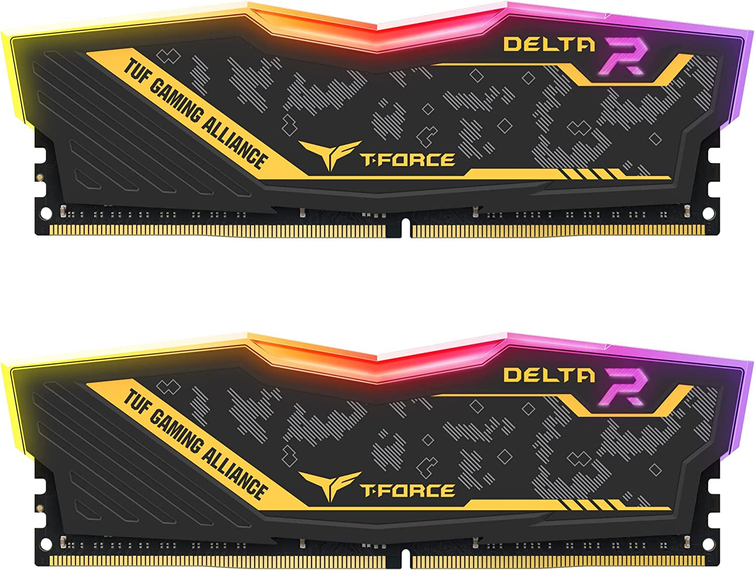 Team Group Delta TUF Gaming RGB 16GB (2x8GB) DDR4 3200MHz RAM - High-Performance Memory for Gamers