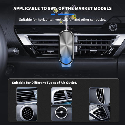 KOMMI Smart Air Freshener Car Diffuser Aroma Spray Automatic Interior Car Air Freshener(Diffuser with 4 Essential Oil) (Channel)