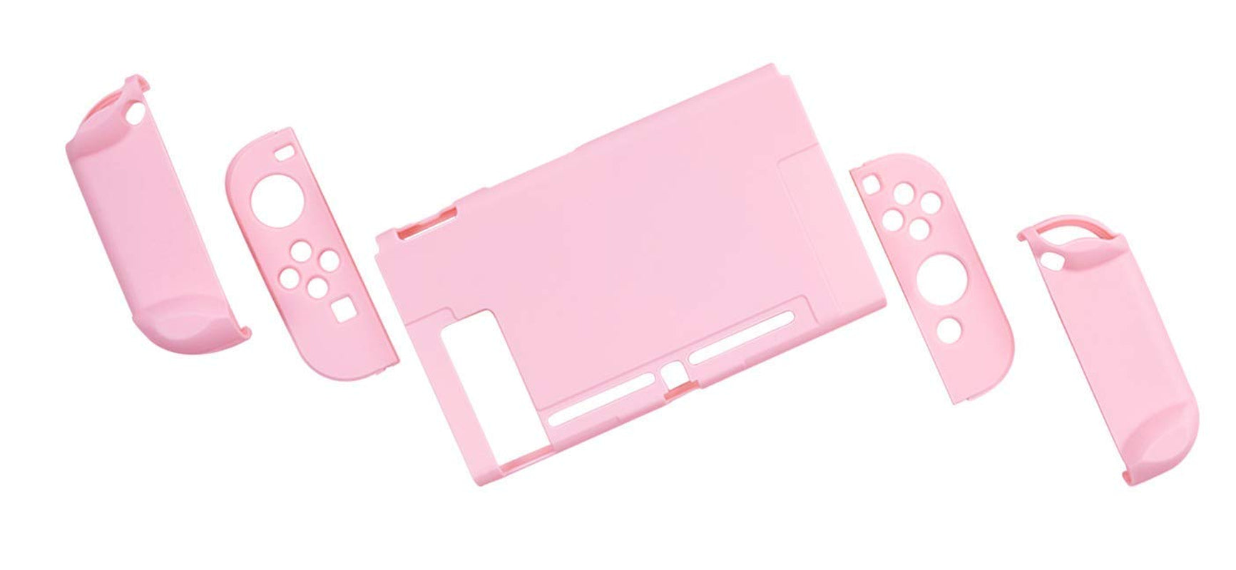 Geekshare Switch Protective Case Slim Cover Case for Switch and Joy Con - Shock-Absorption and Anti-Scratch (Sakura Pink)
