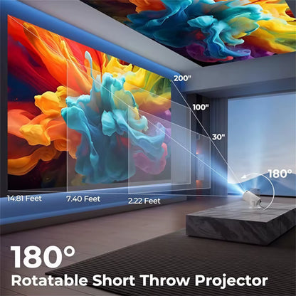 2026 New Outdoor Portable Projector 4K Wifi 1080P 1280*720P HD Home Cinema Video Movies LED Projetor Video Game Projection