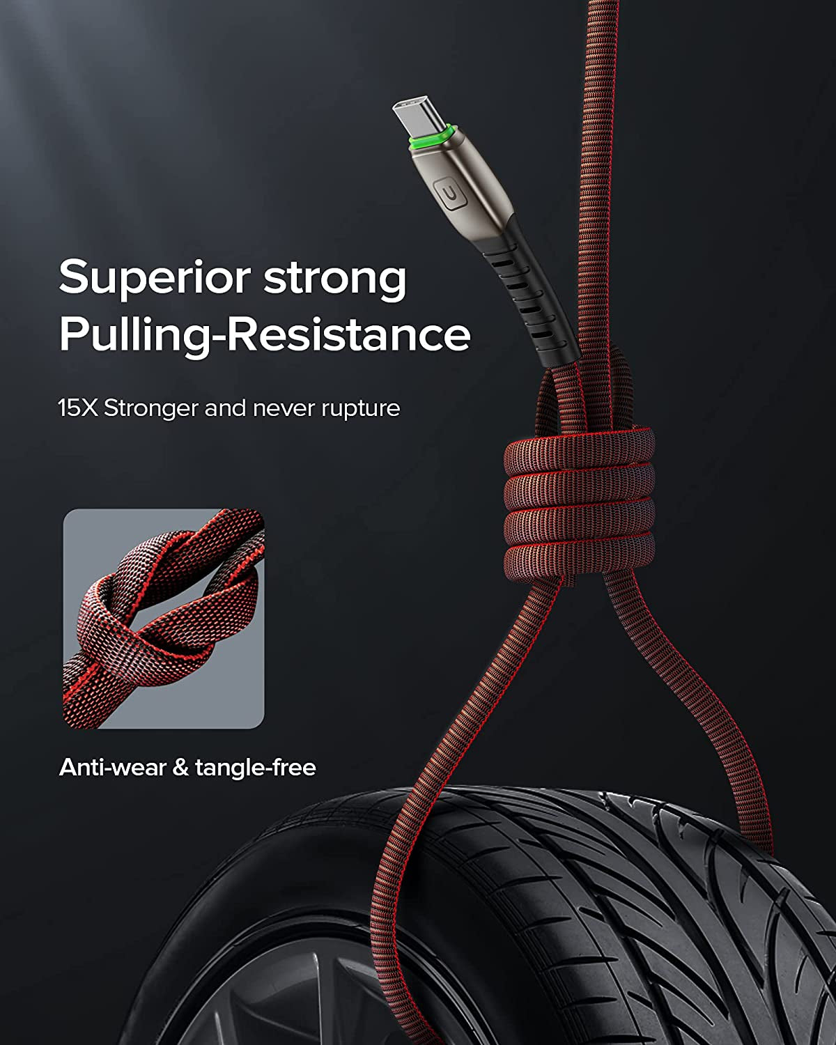 USB Type C Cable, [5 Pack 3.1A] Quick QC3.0 Fast Charging USB C Cable, INIU (1.6+3.3+3.3+6.6+6.6Ft) Nylon Phone Charger USB-C Cables for Samsung Galaxy S20 S10 S9 S8 plus Note 10 9 LG Google Pixel Etc