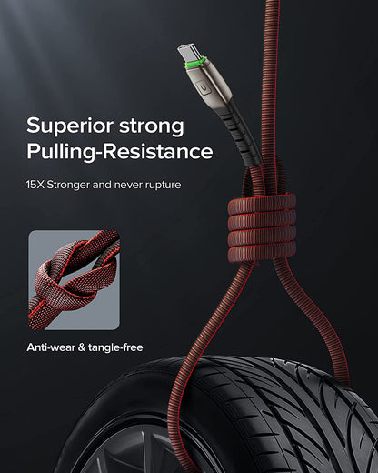 USB Type C Cable, [5 Pack 3.1A] Quick QC3.0 Fast Charging USB C Cable, INIU (1.6+3.3+3.3+6.6+6.6Ft) Nylon Phone Charger USB-C Cables for Samsung Galaxy S20 S10 S9 S8 plus Note 10 9 LG Google Pixel Etc