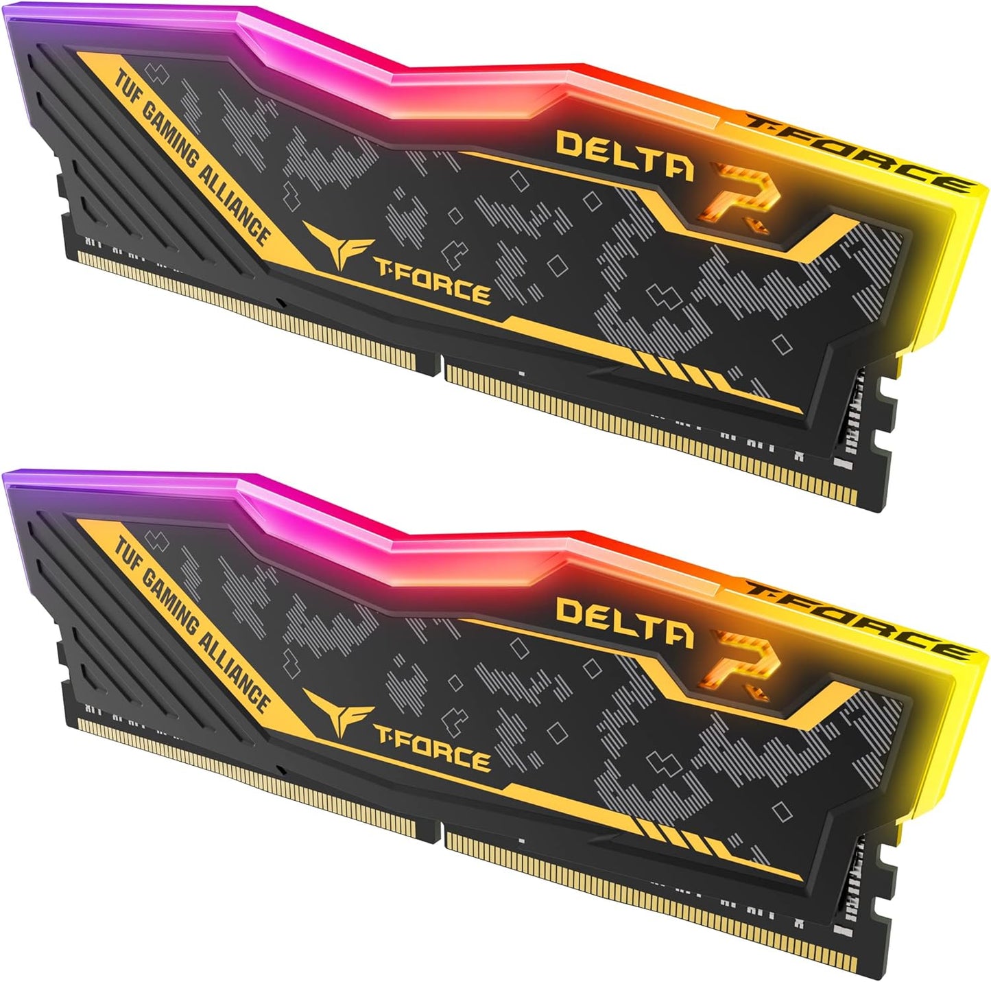 Team Group Delta TUF Gaming RGB 16GB (2x8GB) DDR4 3200MHz RAM - High-Performance Memory for Gamers