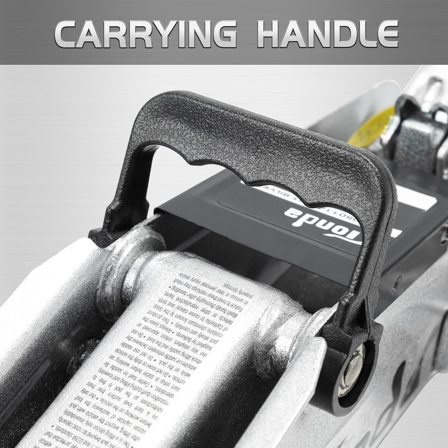 TONDA Floor Jack, Hydraulic Portable Car Lift Jack, 1.5 Ton (3,000 Lb) Capacity (Silver)